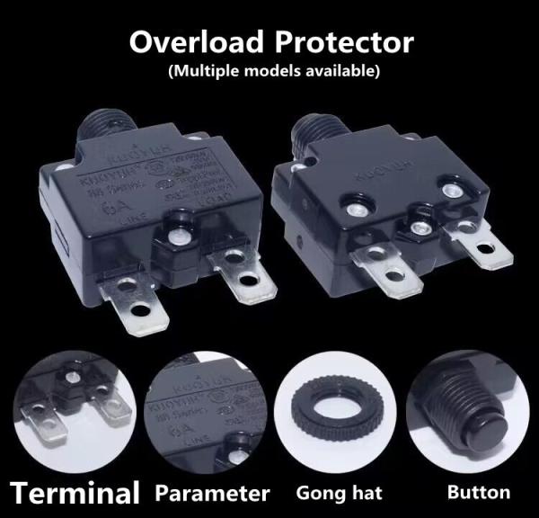 Cheap Mobile Combined Socket Strip Plug Overload Protector Circuit Breaker 10-16Athermal for sale