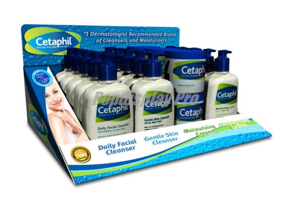Cheap Sustainable Cardboard Pop Counter Displays Full Color Printed With Wedged Position for sale