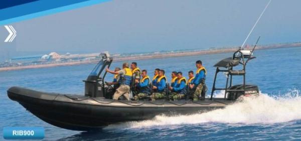 Cheap 32 Feet Inflatable Rib Boat Large Passenger Ship For Army Patrolling / Rescuing for sale