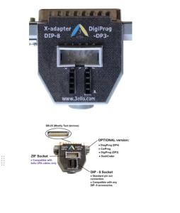 Best X-ADAPTER DB25 to DIP-8 for pogo pin TSSOP /MSOP /SOIC connect with CARPROG programmer device wholesale