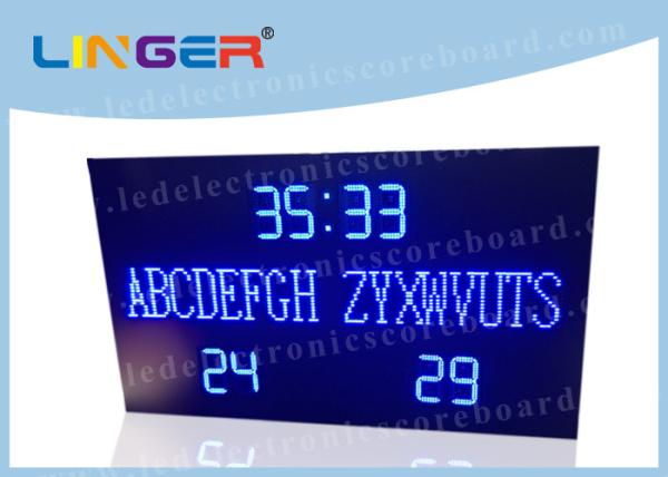 Cheap P12mm Pixel Modules for Team Name Led Electronic Scoreboard in Blue Color for sale