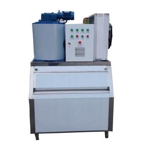 China 3 Ton Commercial Fish Salt Flake Ice Maker Machine Automatic Control on sale