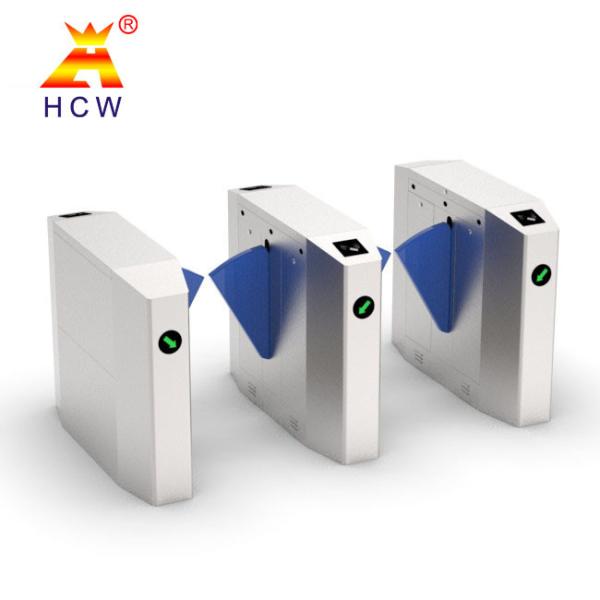 Cheap Bidirectional Flap Barrier Turnstile Face Recognition Dynamic Temperature Measurement for sale