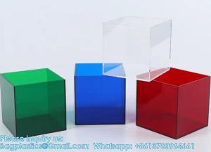 China Custom Size Acrylic 5 Face Box Acrylic Display Box Wholesale Transparent Acrylic Storage Box With Lid on sale