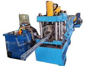 Best Chain Drive Galvanized Rack Roll Forming Machine With Flying Cutting wholesale