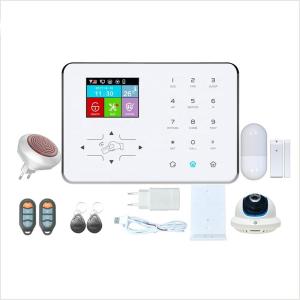 Best Glomarket Tuya WIFI+GSM/GPRS Home Alarm Security System With Motion Detector Wireless Anti Theft Security Alarm wholesale