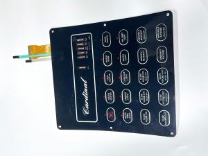 China Copper ESD Shielding Layer Mechanical Key Switches With Metal Dome Embossing Key on sale