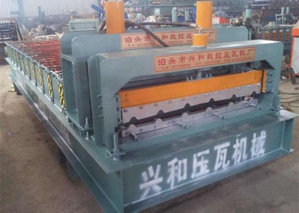 Cheap PPGI Roof Panel Roll Forming Machine , Corrugated Sheet Roll Forming Machine for sale