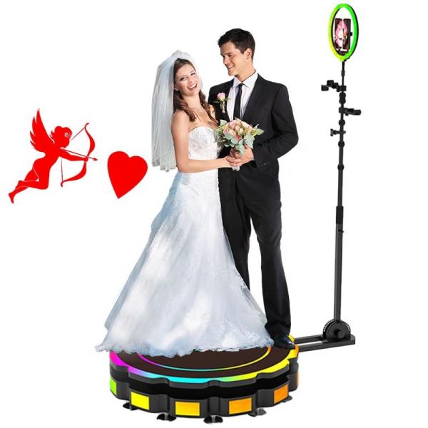 Cheap Wedding Part 360 Video Booth With Flight Case 115CM 45.2 Inch Slow Motion for sale