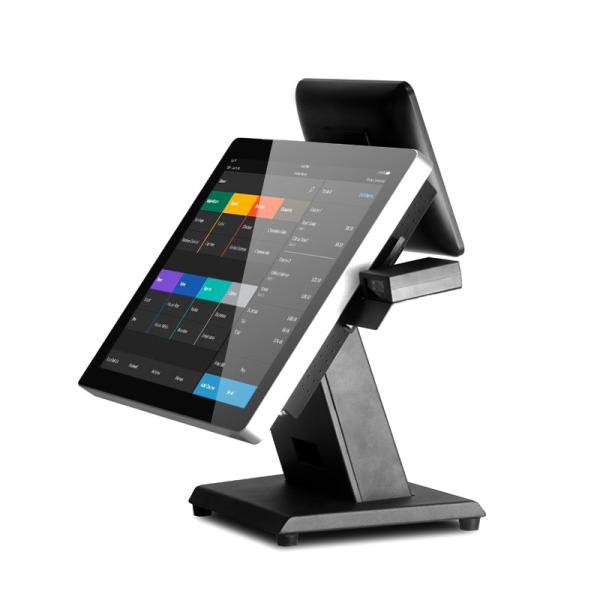 Cheap Win7 Win10 POS Touch Screen Monitor Dual Screen Pos Terminal AIO-1589-8'' for sale