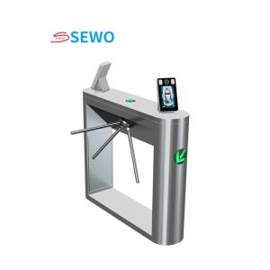 Semi Automatic Tripod Turnstile Gate With Face Recognition / RFID Card Reader