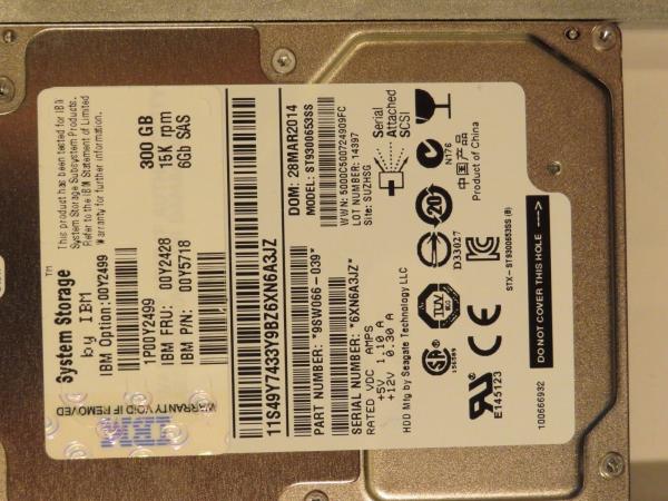 Cheap 300GB 15K 6G IBM Server Hard Disk SAS 2.5" SFF Dual - Port Hot Plug for sale