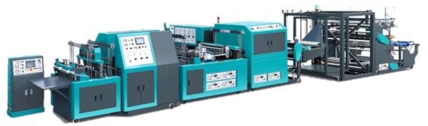 Cheap Automatically Non Woven Fabric Bag Making Machine All In One For Box Bag for sale