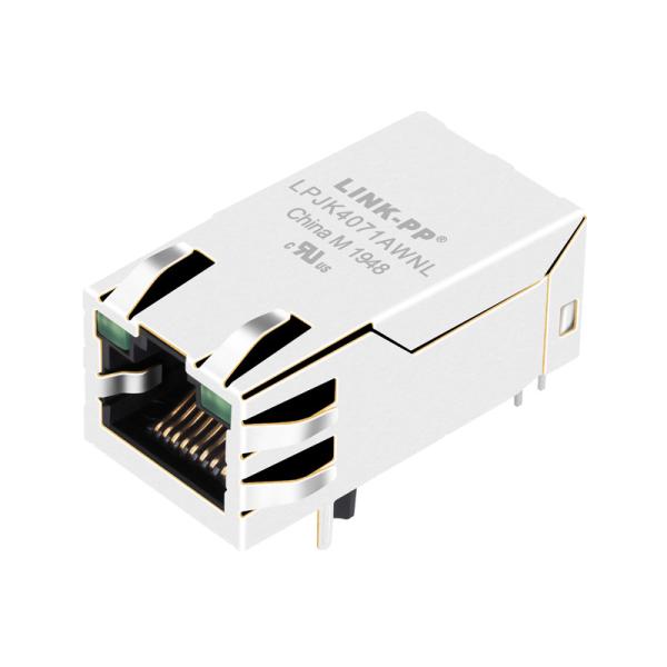 Cheap 1 x 1 Port 1500Vrms RJ45 Modular Jack For Switch Router XFMGIG12-CTXU1-4L for sale