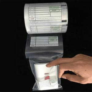 China LDPE 25*3cm Pre Opened Gusseted Poly Bags On Roll Match Machine on sale