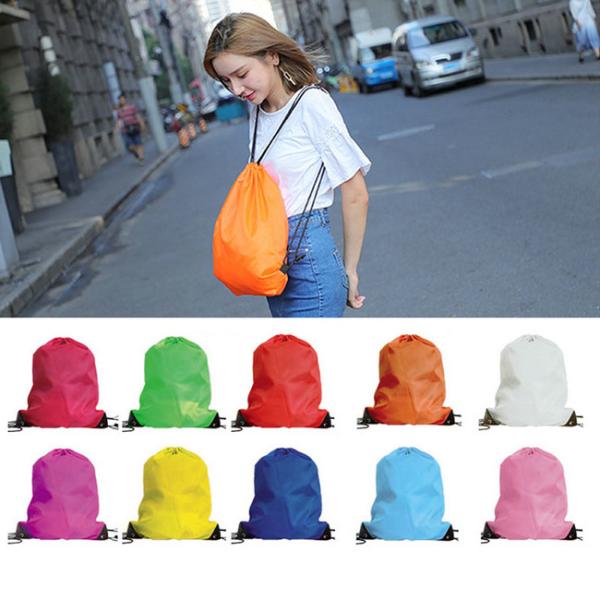 Cheap Water Repellent Polyester Drawstring Backpack Customizable For Men / Women / Kids for sale