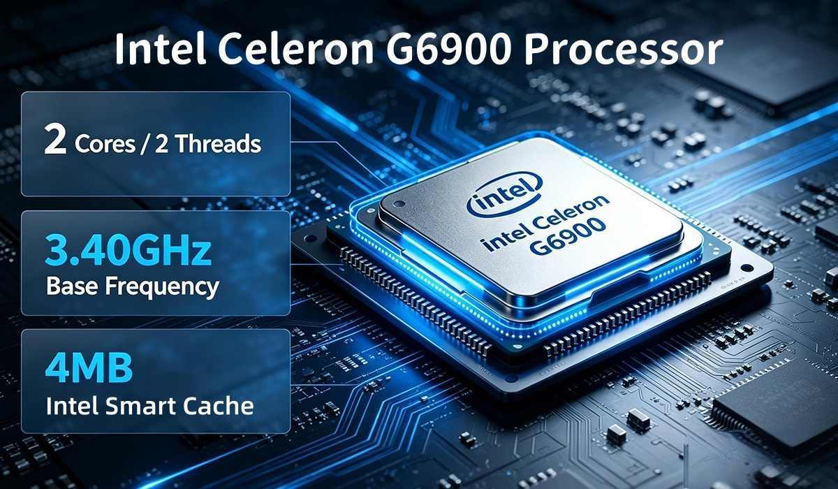 Intel Celeron G6900 Processor Industrial Mini PC With 6 COM 2 LAN