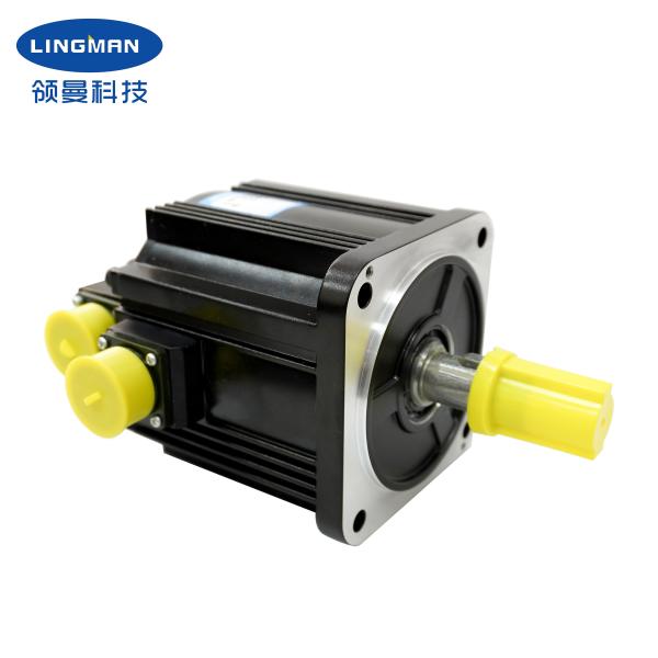 Cheap LINGMAN Ac Motor Servo Brake for Cnc 400w Servo Motor Drive SV660 Plc Controller 23bit Multi-ring Absolute Encoder for sale
