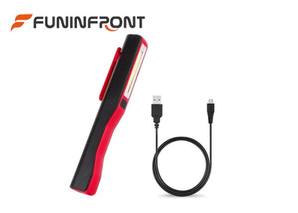 Cheap USB Rechargeable COB LED Flashlight Worklight Pen Light with Rotat Magnetic Clip for sale