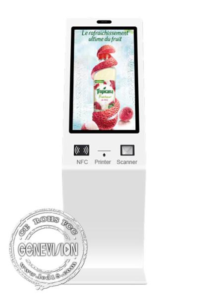 Cheap Interactive Self Service Kiosk Queuing Ticketing Machine 400cd/m2 for sale