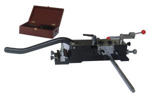 Iron Hand Folding Manual Broaching Machine , Easy To Use Steel Cutting Machine