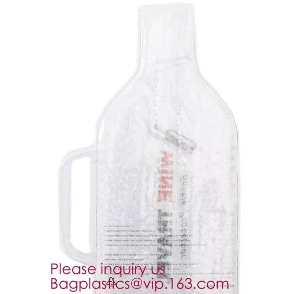 Bottle Protector Bubble Travel Bag,Travel Trip Bag With Bubble Inside And Double ks,Sleeve Travel Bag - Inner Skin