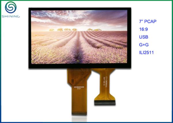 Cheap Projected Capacitive 7 Inch PCAP Touch Screen Display 16:9 ILI2511 Controller for sale