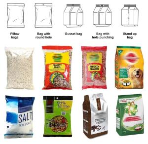 Vertical Vffs Automatic Granule Packing Machine Weighing Bagging Large Size