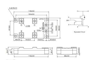 MG800J1US52A HIGH POWER SWITCHING APPLICATIONS MOTOR CONTROL APPLICATIONS  FUJITSU IGBT Power Module