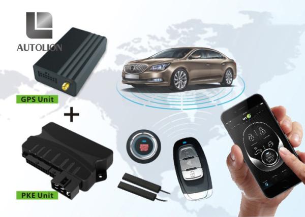 Cheap Smart Remote Start And Keyless Entry System With GPS Fuction , PKE Push Button for sale