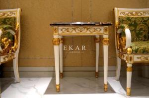 China Small Vintage High Quanlity Classic End Table Marble Top Corner Table And Side Sofa Table on sale