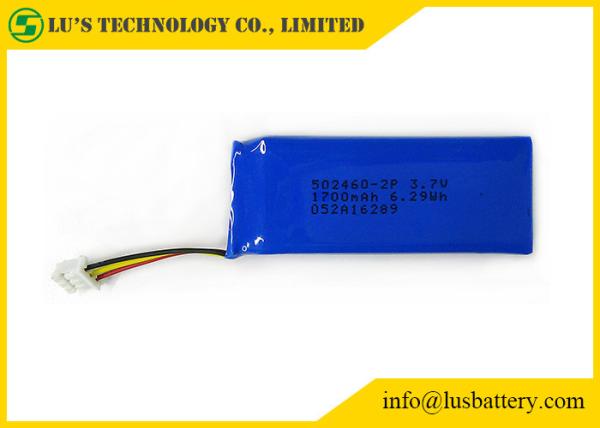 Cheap LP502460 Light Weight Rechargeable Lithium Polymer Battery 2P 3.7V 1700mah lithium battery for sale