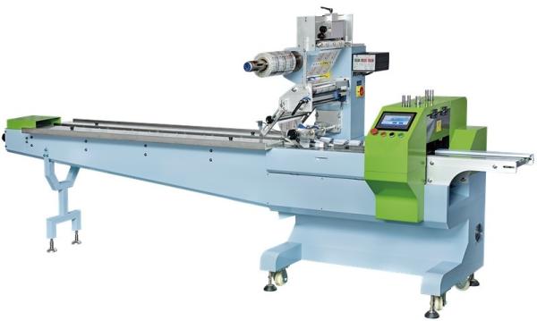 Cheap 200BPM Full Servo SS304 Flow Wrap Packing Machine With Memory Function for sale