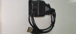 Best Black PA66 OBD2 To USB Cable , Durable OBDii USB Diagnostic Cable wholesale