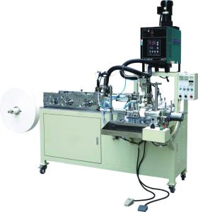 China Fuel Filter Manufacturing Equipment , CAV Paper Coiling Machine For Glue Injection on sale