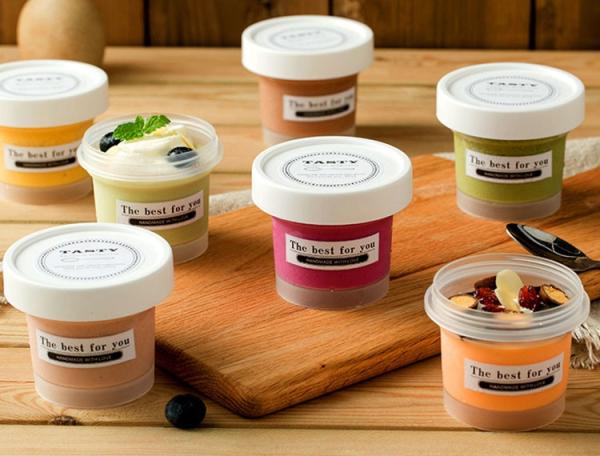 Cheap Round Single Wall 180ml Ice Cream Balm Container With Lid for sale