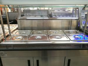 Best Marble Stainless Steel Catering Equipment Hot Food Unit Standing Bain Marie 1600*900*800+560mm wholesale