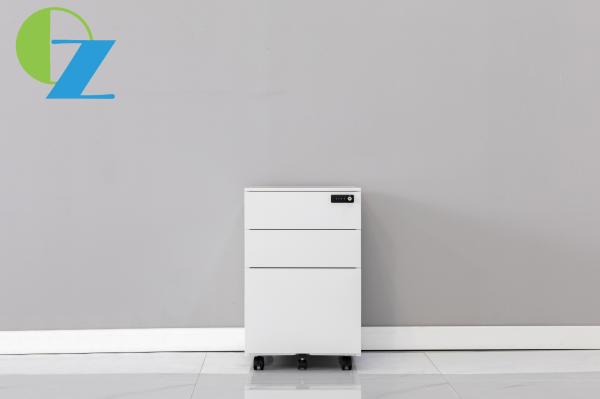Cheap W300 Steel Side Open Mobile Pedestal Filing Storage Cabinet 3 Drawers With Code Lock for sale