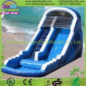 China QinDa combo games and inflatable bouncer/inflatable slide castle--Jumping slide on sale