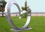 Best Yard Decoration Modern Stainless Steel Sculpture Art Heart Shape Forging Technique wholesale