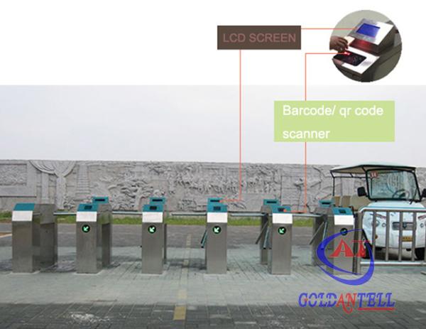 Cheap Mechanism Access Control Turnstile Tripod Turnstile Gate Barcode Reader Entrance And Exit for sale