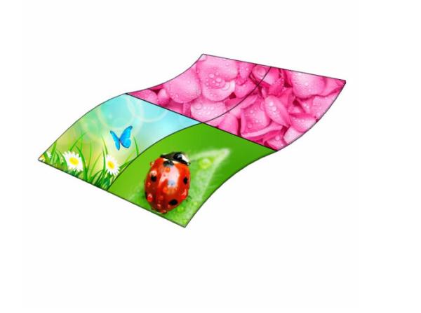 Cheap Full Color Foldable OLED Screen , Customized Interactive Screen Display for sale