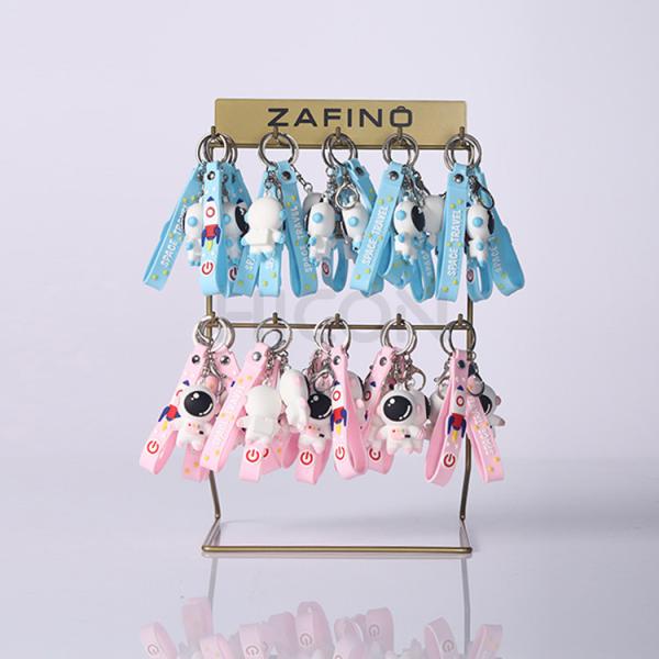 Cheap 4-Layer Countertop Display Racks, Metal Keychain Collection Display Rack for sale