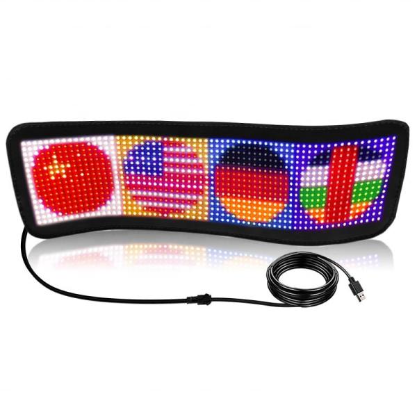 Cheap Long Lifespan LED Display Panel for Car Rear Window RGB APP Control and Text Animation for sale