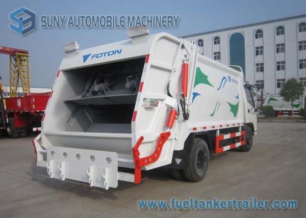 Cheap Foton Dual Axle 4X2 Comperssed Garbage Trucks 5m3-8m3 95 Km/h for sale