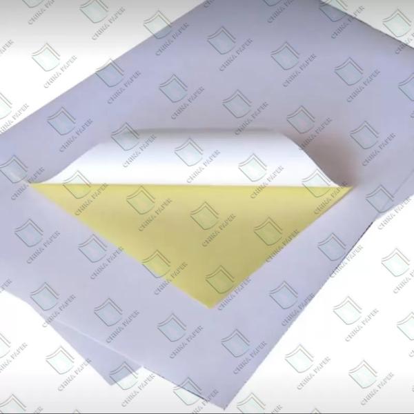 Cheap 150gms-250gms Self Adhesive Sticker Paper For Labels Yellow Release Paper for sale