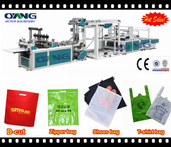 Cheap PLC mechanical ultrasonic non woven bag making machine for shopping bag for sale