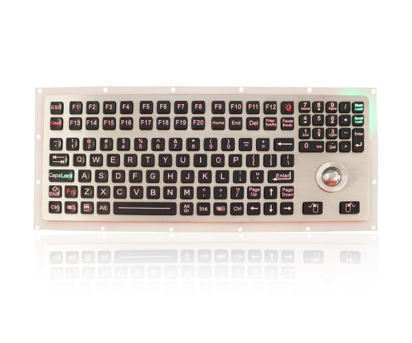 Cheap Rugged Marine Keyboard Numeric IP65 Trackball Backlit Keyboard for sale