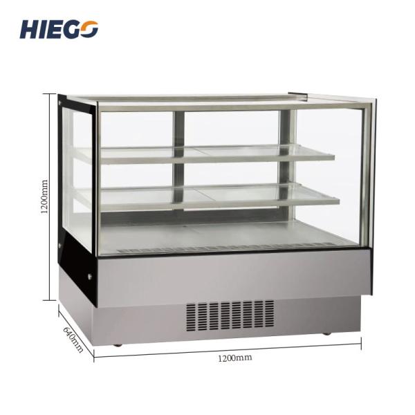 Cheap R600a Cake Display Showcase Countertop Desktop Refrigerated Cake Display for sale