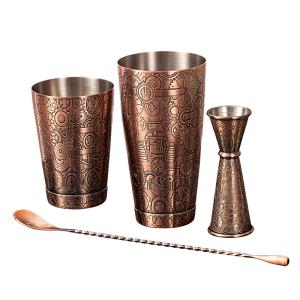 Best SS304 Stainless Steel Homeware Home Bartending Kit Cocktail Shaker Set wholesale